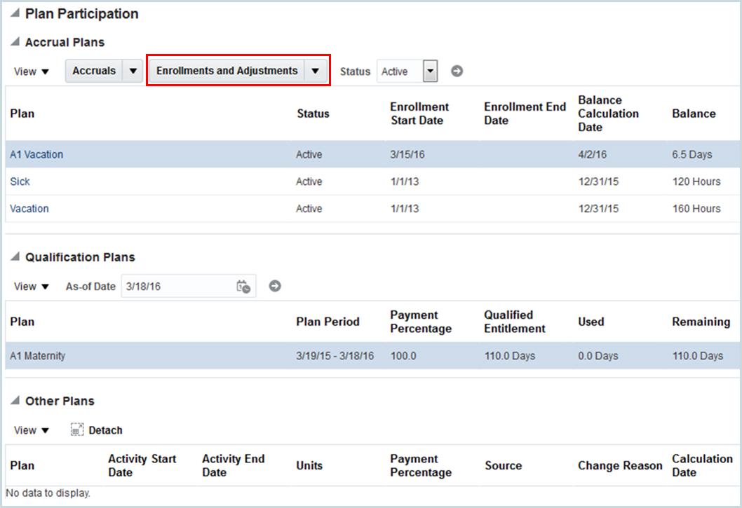 Managing Absence Plan Enrollments Free Oracle Cloud Training Oracle