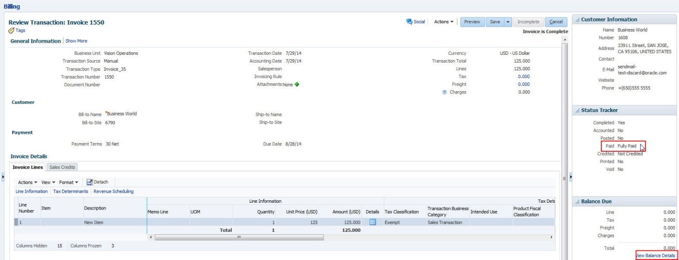Creating Customer Payments Using a Spreadsheet Template Free Oracle Cloud Training Oracle