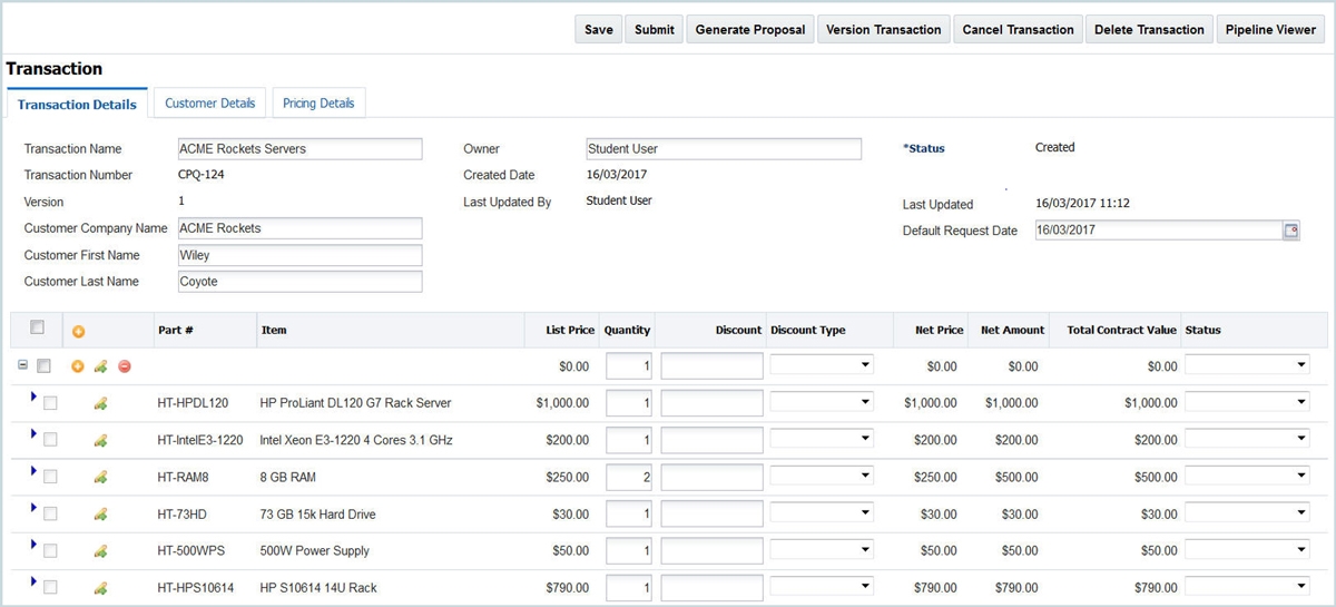 Transaction Layout Free Oracle Cloud Training Oracle LaunchPad