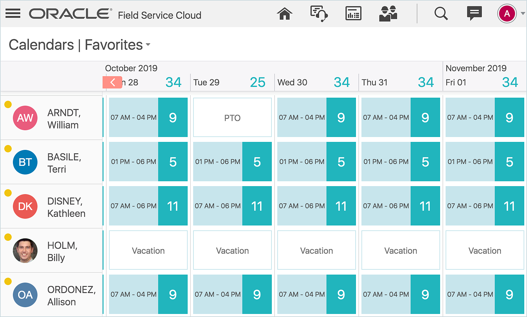 Understand the Calendar Screen Free Oracle Cloud Training Oracle